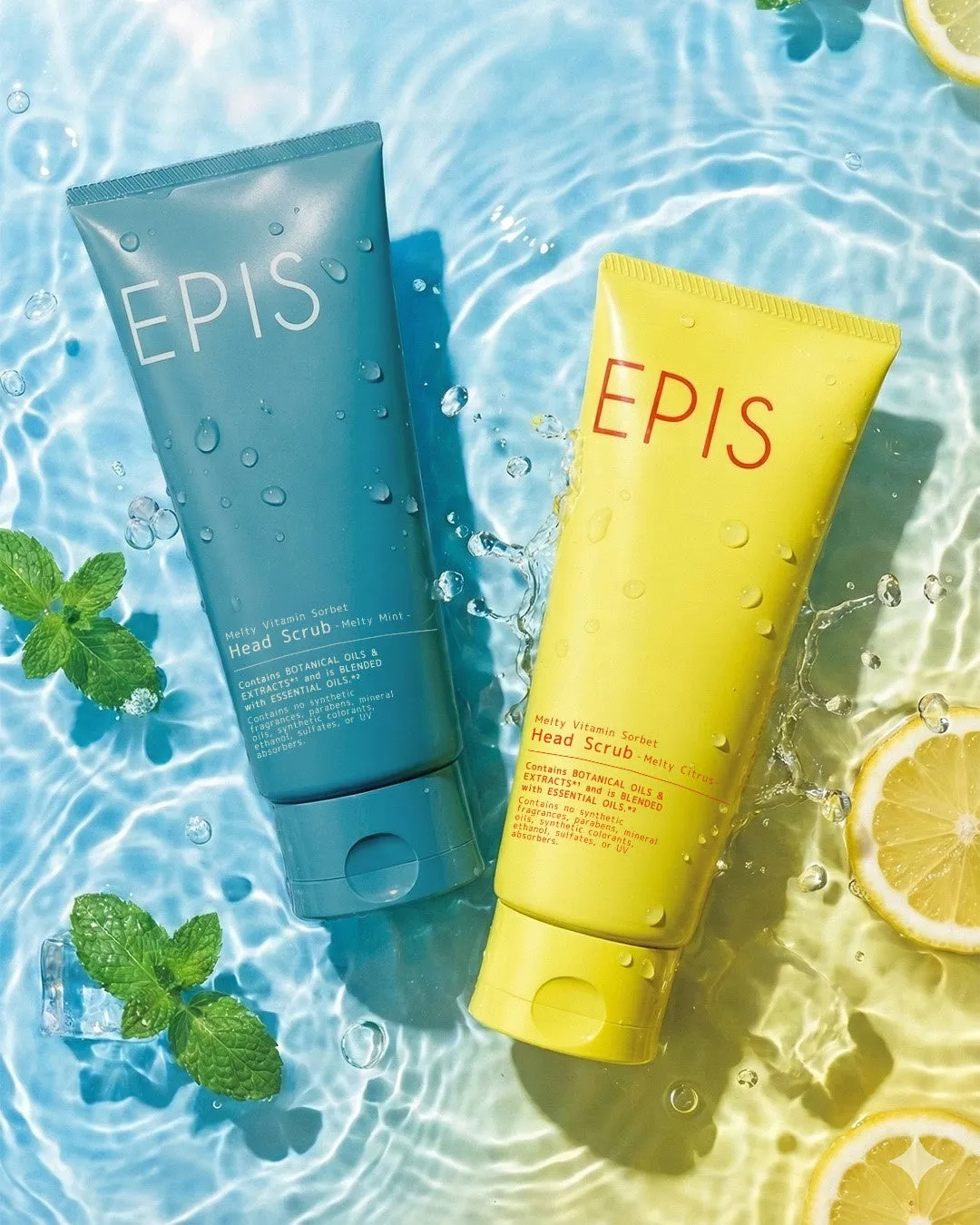 EPIS メルティビタミンソルベヘッドスクラブの2ラインナップ