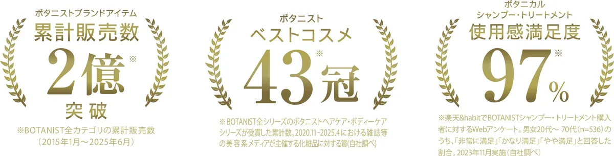 累計2億本突破やベストコスメ43冠、満足度97%を示すエンブレム