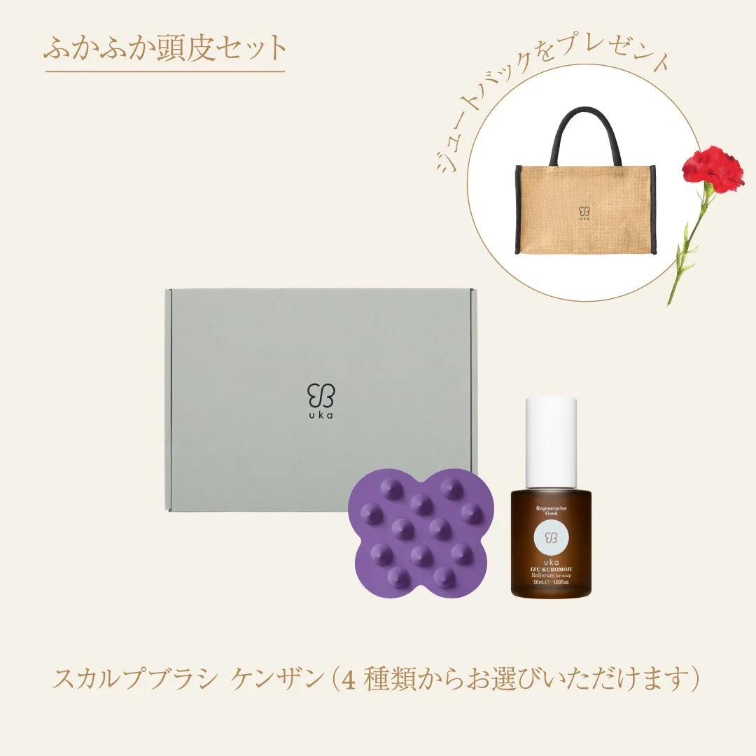 ふかふか頭皮セットとジュートバッグ