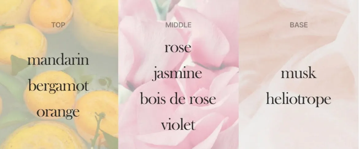 イタリア産香料を使用した奥深い香りのピラミッド