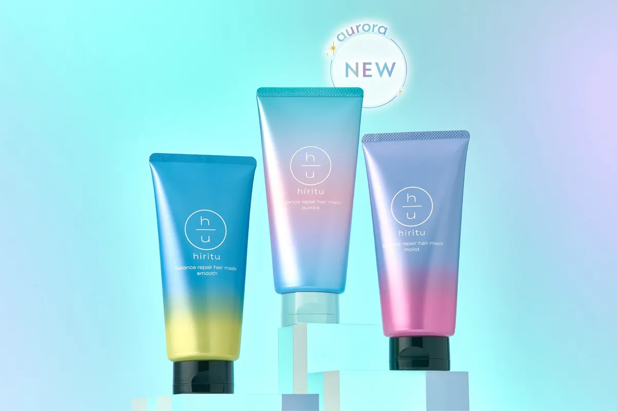 hirituの新ライン「オーロラ」シリーズを含むヘアマスク3種