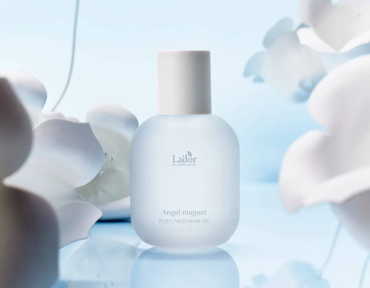 清涼感のあるLADORヘアオイルのボトル