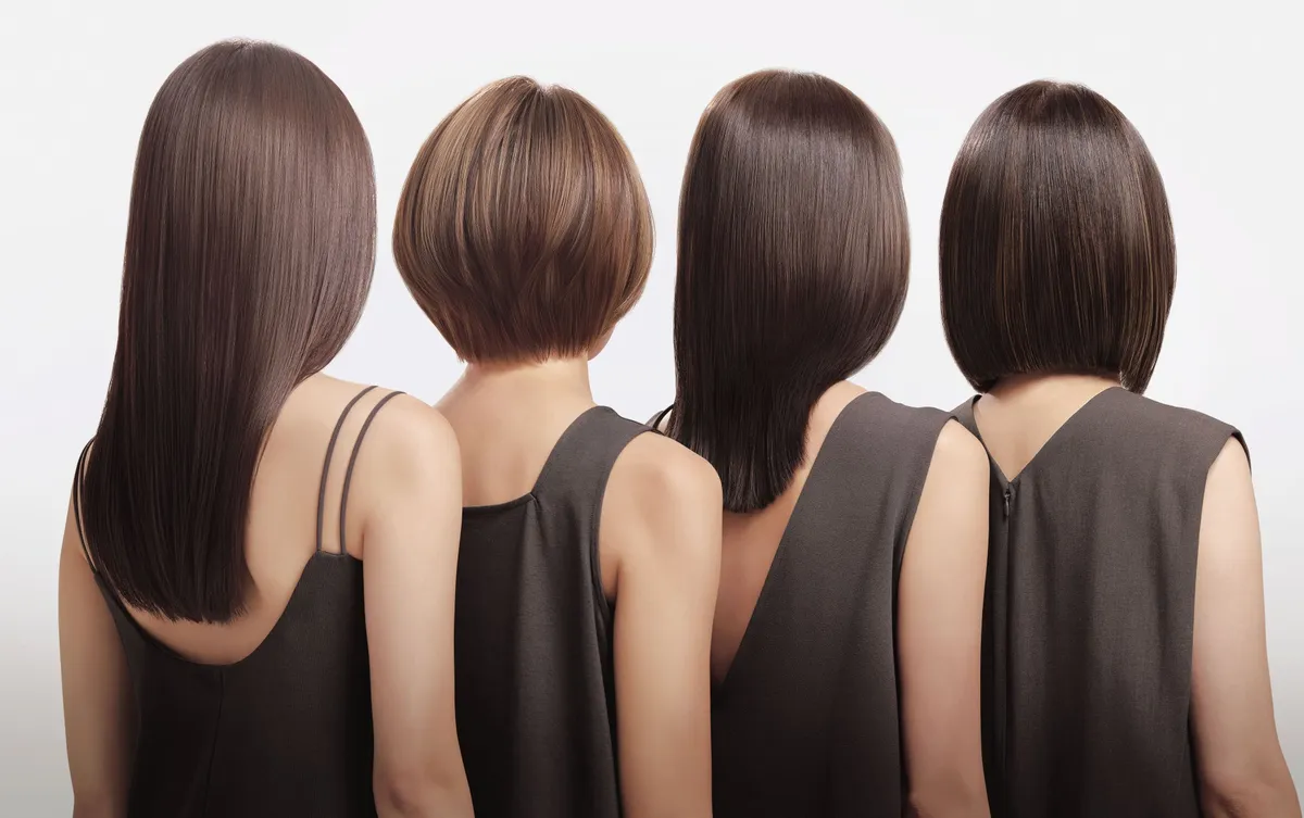 コアミーを使用した後の艶やかでまとまりのあるヘアスタイル