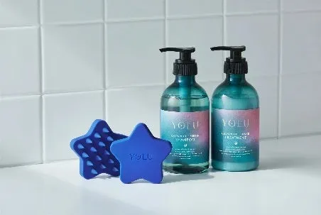 星型のスカルプブラシと限定シャンプーのセット