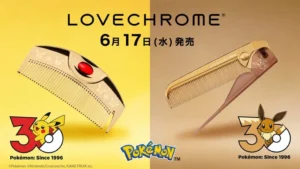 ラブクロムからポケモン30周年記念モデル登場！ピカチュウ＆イーブイの24金コームで輝くツヤ髪へ
