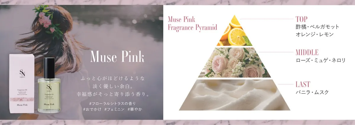 Muse Pinkの香りの構成図