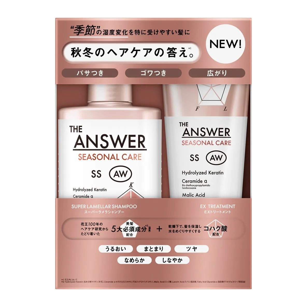 THE ANSWER SEASONAL CARE AWの店頭ディスプレイパッケージ