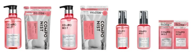 ボトル、詰替え用リフィル、ヘアオイル、ヘアミルク、サシェの全商品一覧