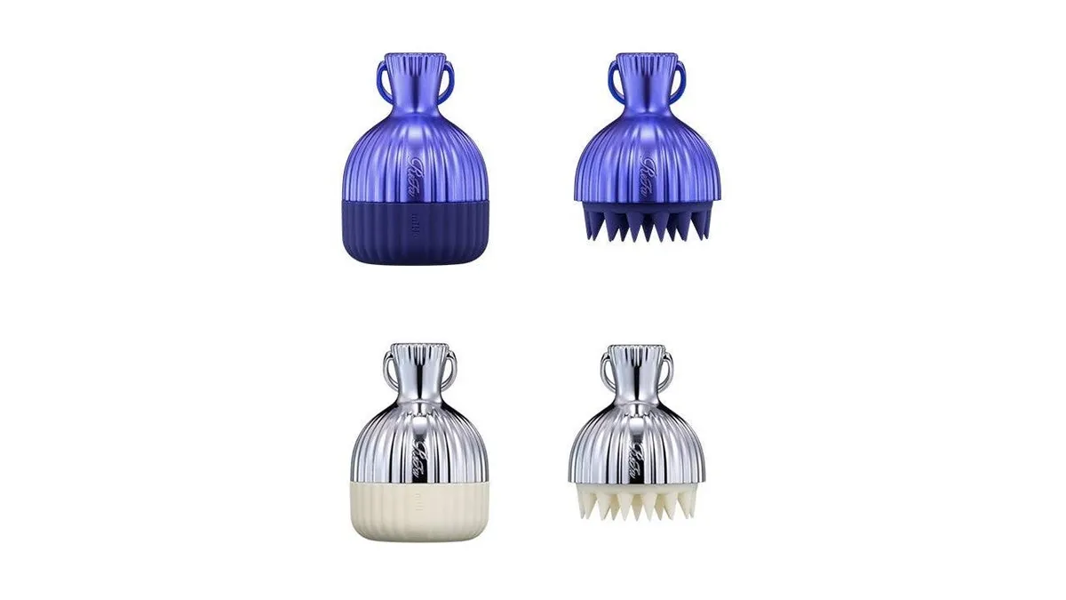ReFa MILK SCALPのパープルとシルバーの2色展開